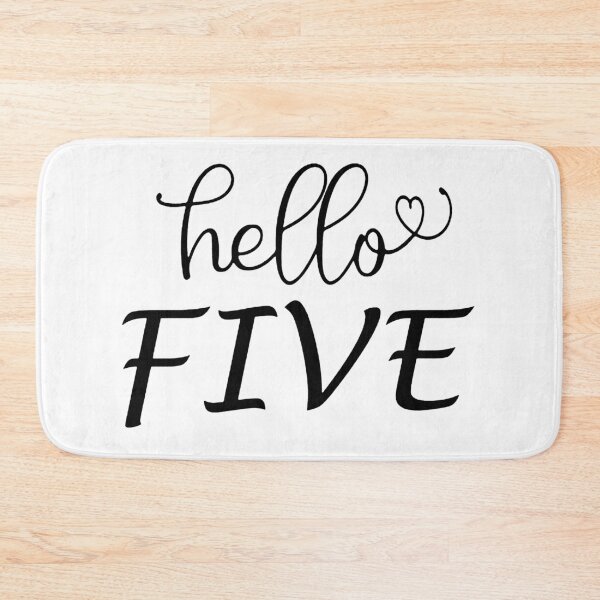 Item preview, Hello Five, Five Years Old, for 5th Birthday, Toddler Party Birthday, Five year old designed and sold by donnalitkuhau.