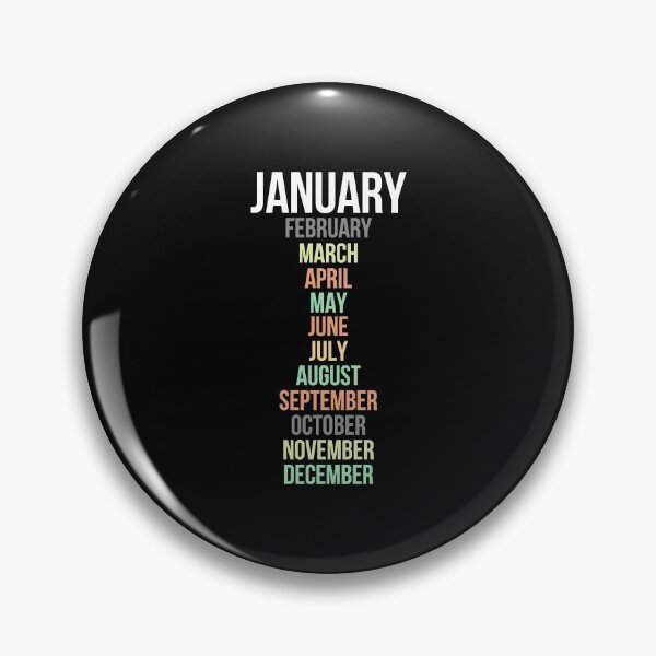 Item preview, Names of Calendar Months January designed and sold by Digital Lama Creations.