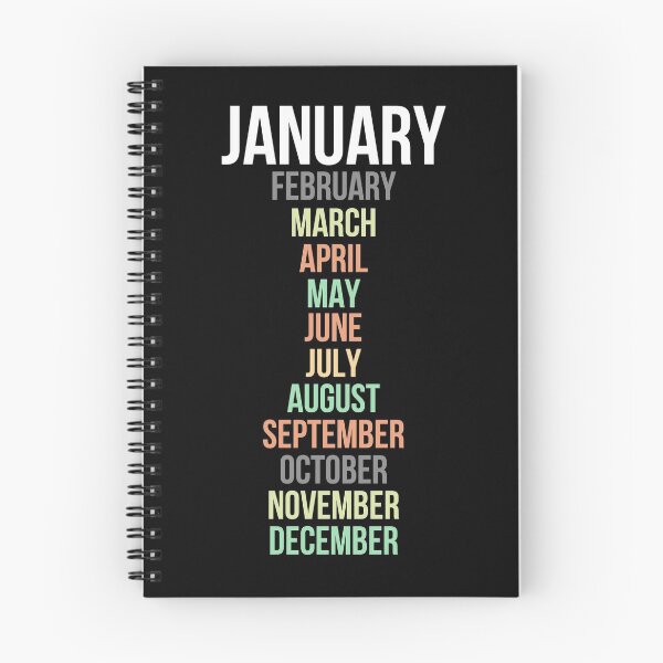 Item preview, Names of Calendar Months January designed and sold by Digital Lama Creations.