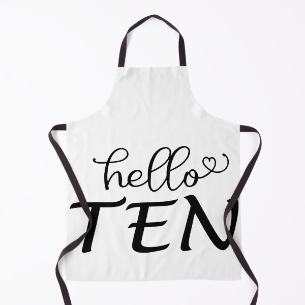 Item preview, Hello Ten, 10th Birthday, Tenth Birthday Gift, 10th Bday, Hello 10, Ten Birthday Gift, Ten year old designed and sold by donnalitkuhau.