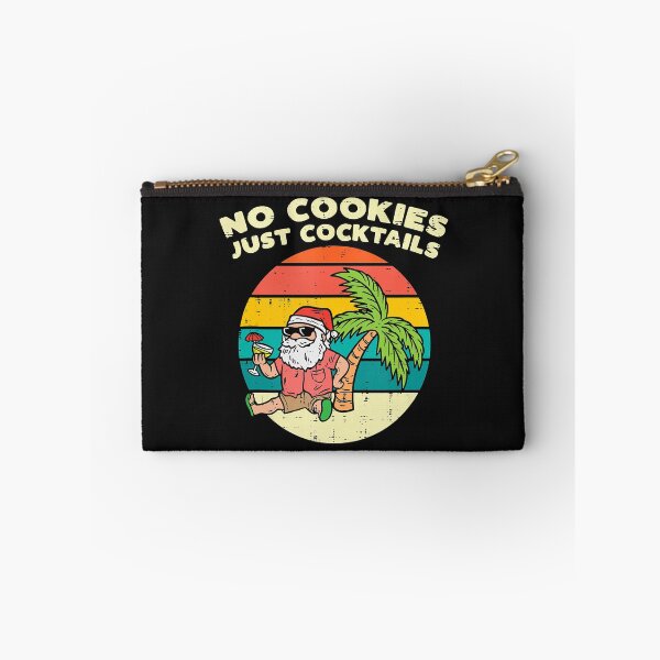 Item preview, No Cookies Just Cocktails Santa Beach Christmas In July Xmas designed and sold by SeleneFrances.