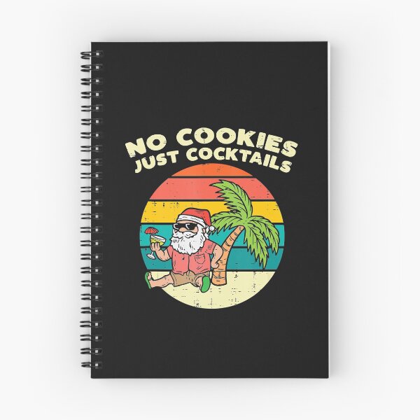 Item preview, No Cookies Just Cocktails Santa Beach Christmas In July Xmas designed and sold by SeleneFrances.