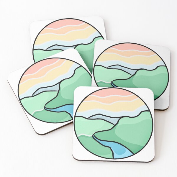 Item preview, Colorful Sky with Mountains designed and sold by Liz Bohon.