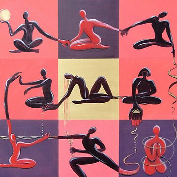 Artwork thumbnail, Yoga Positions by GalleryGiselle