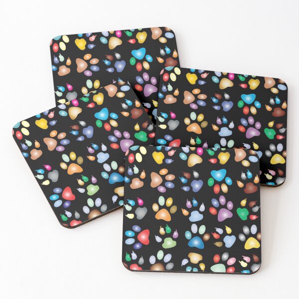 Item preview, Colorful Paw Prints  designed and sold by BlissHeaven.