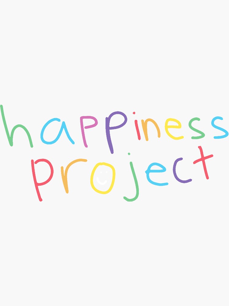"Happiness Project Merch Happiness Project Logo" Sticker for Sale by