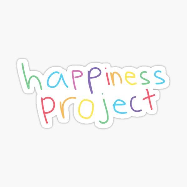 "Happiness Project Merch Happiness Project Logo" Sticker for Sale by