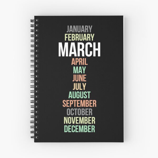 Item preview, Names of Calendar Months March designed and sold by Digital Lama Creations.