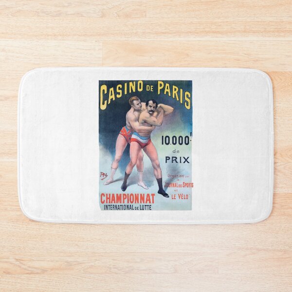 Item preview, 1899 FRANCE Casino De Paris Wrestling Championship Poster designed and sold by retrographics.