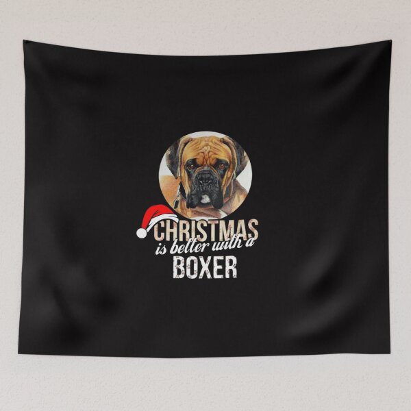 Item preview, Boxer---Christmas-is-better-with-a-Boxer designed and sold by Thetund.