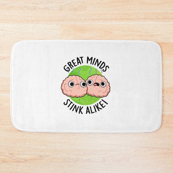 Item preview, Great Minds Stink Alike Funny Brain Puns  designed and sold by punnybone.
