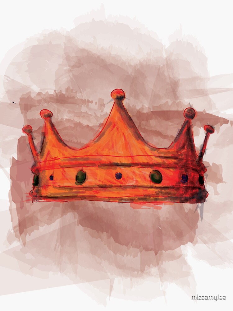 Thumbnail 3 of 3, Sticker, The Bloody Crown || Macbeth designed and sold by missamylee.