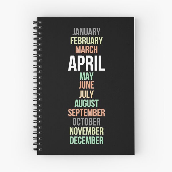 Item preview, Names of Calendar Months April designed and sold by Digital Lama Creations.