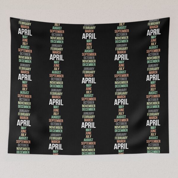 Item preview, Names of Calendar Months April designed and sold by Digital Lama Creations.