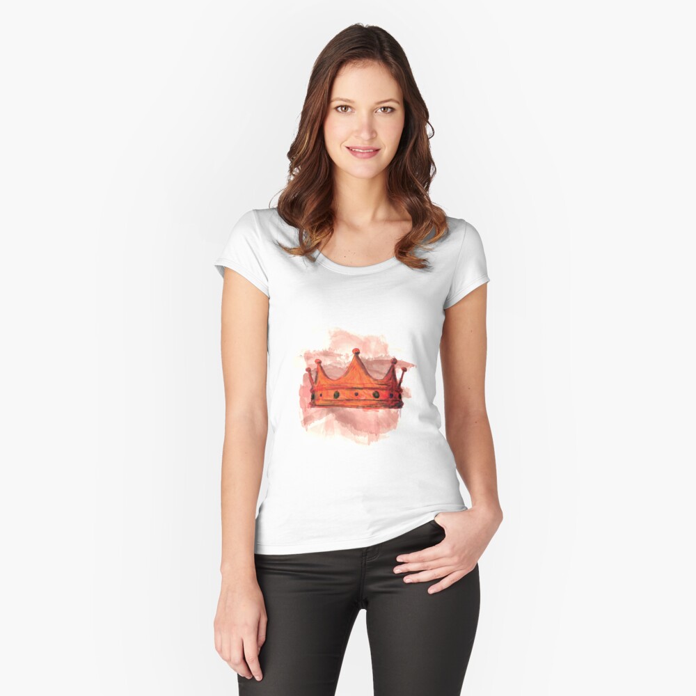 Item preview, Fitted Scoop T-Shirt designed and sold by missamylee.