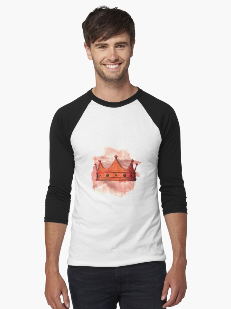 Thumbnail 1 of 3, Baseball ¾ Sleeve T-Shirt, The Bloody Crown || Macbeth designed and sold by missamylee.