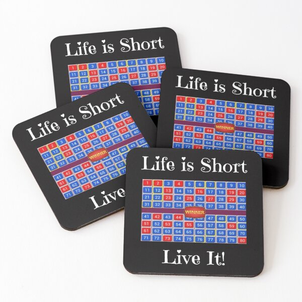 Item preview, Keno Life Is Short Live It designed and sold by SloganExpress.