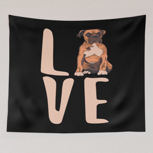 Item preview, Love Boxer Dogs Dog Text Funny designed and sold by khuetrung79.