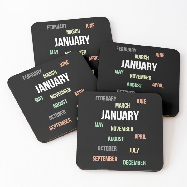 Item preview, Names of Months with Focus on January designed and sold by Digital Lama Creations.