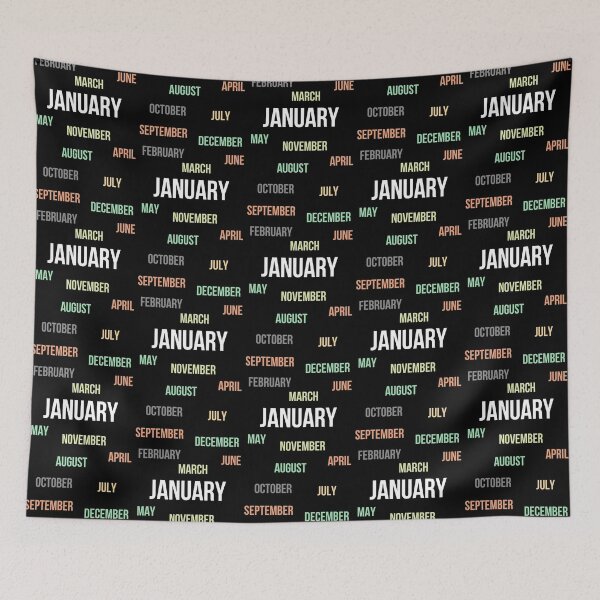 Item preview, Names of Months with Focus on January designed and sold by Digital Lama Creations.