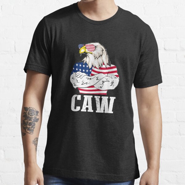 "Patriotic Bald Eagle Caw 4th of July American Flag" Tshirt for Sale
