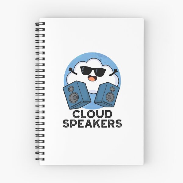Item preview, Cloud Speakers Funny Weather Puns  designed and sold by punnybone.