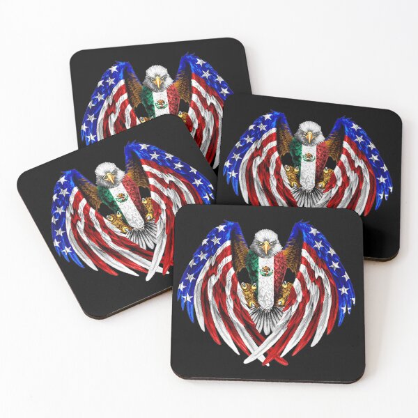 Item preview, Mexican American Mexico USA Flag Eagle T designed and sold by urielzxvdicks.
