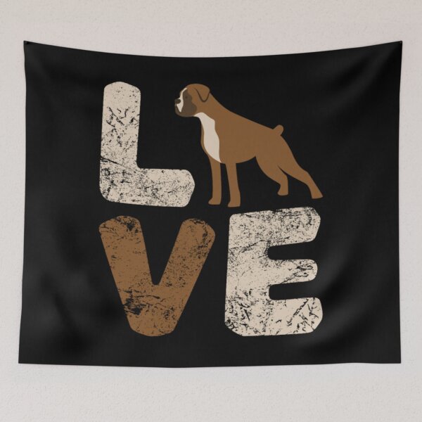 Aperçu de l'œuvre Amour Boxer Chien Mignon Vintage créée et vendue par khuetrung79.