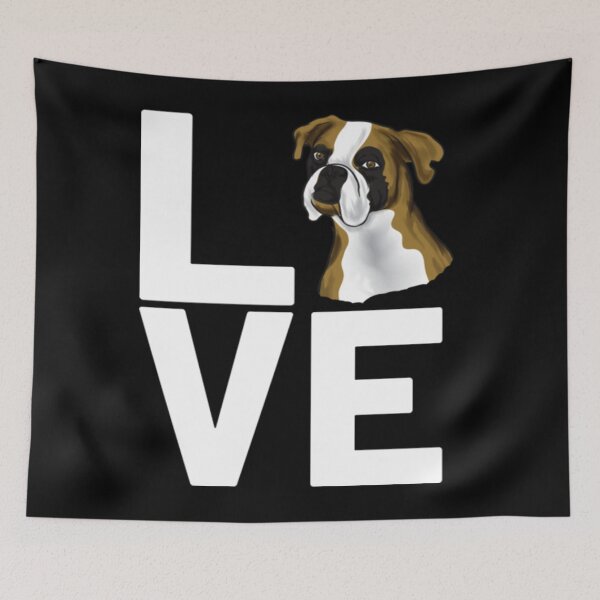 Aperçu de l'œuvre amour mignon cadeau de chien boxer créée et vendue par khuetrung79.
