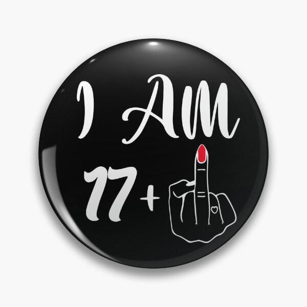 Item preview, Funny 18th Birthday Gift - I'm 17 + 1 Middle Finger Rude designed and sold by Nancy  Jones.