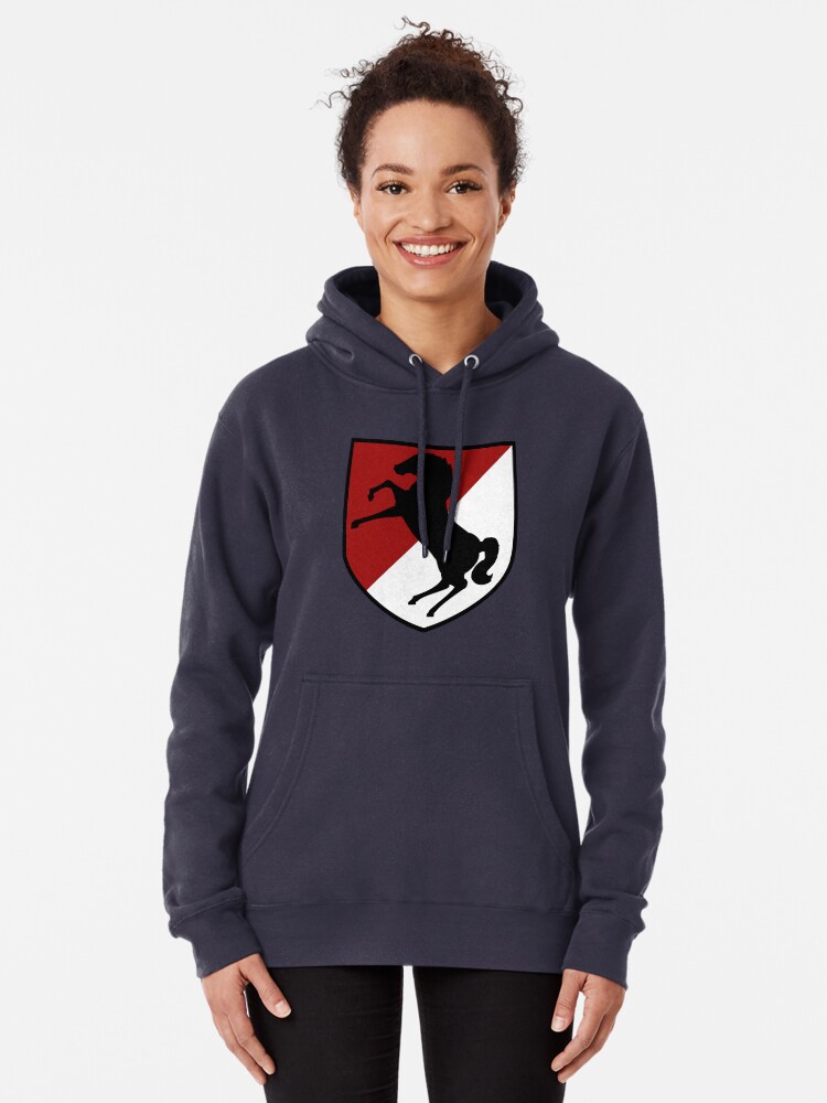 11th Armored Cavalry Regiment Mens Polyester Hoodie Pullover Hooded Sweatshirt