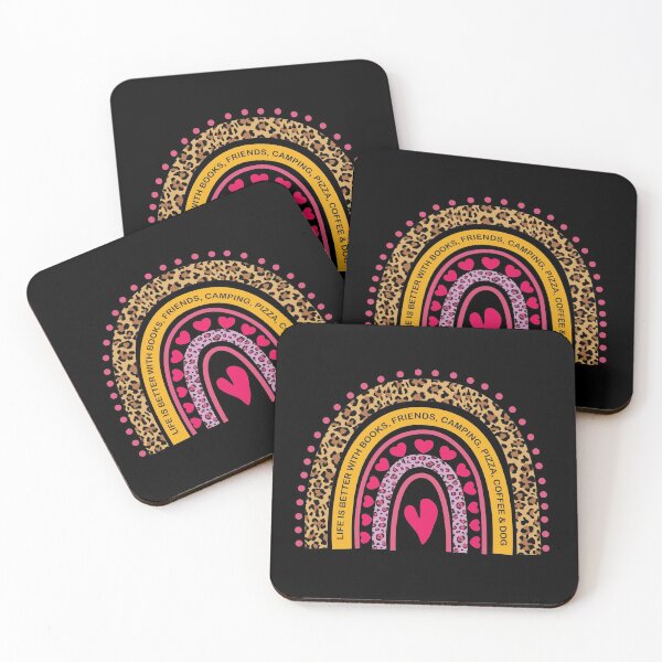 Item preview, Life is better with books, friends, camping, pizza, coffee & dog designed and sold by koonam.