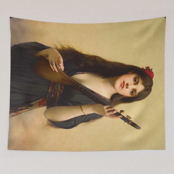 Item preview, The Musician Girl by Jules Joseph Lefebvre designed and sold by academic-art.