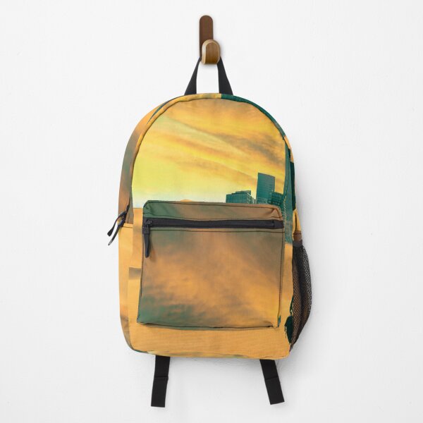 Item preview, Lost City Surreal Desert Post Apocalyptic Landscape moon space artwork designed and sold by LD ART.