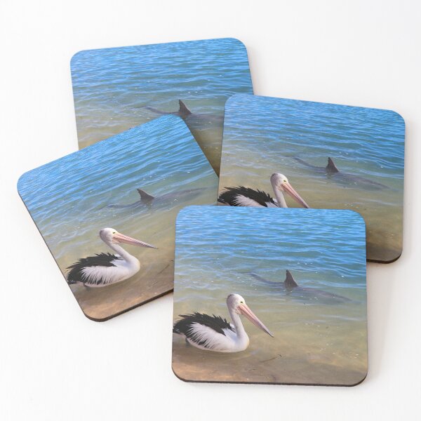 Item preview, Pelican and dolphin, Monkey Mia, Australia designed and sold by FranWest.