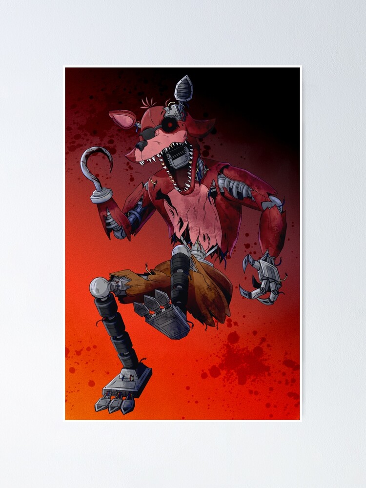 Withered foxy five nights at freddys 2 Poster for Sale by teraMerchShop