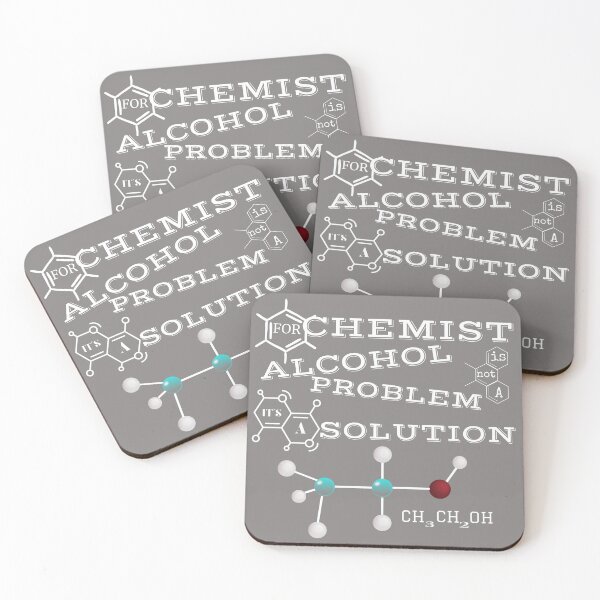 Item preview, FOR CHEMIST, ALCOHOL IS NOT A PROBLEM, IT'S A SOLUTION designed and sold by rodelyn.