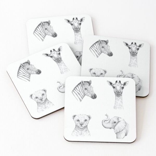 Item preview, Safari Animal Set designed and sold by ScarmoScribbles.