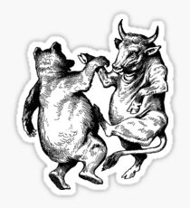 Bull and Bear Sticker