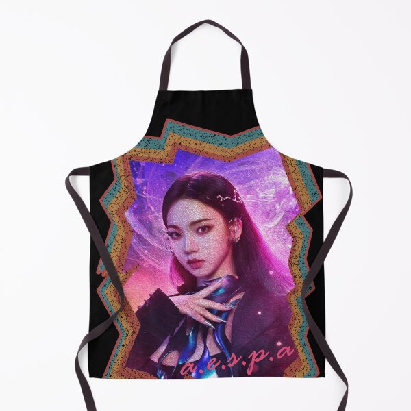 Item preview, Yoo Jimin aespa karina Korean Kpop Retro Color Oil Paint Design designed and sold by Piosenka Art.