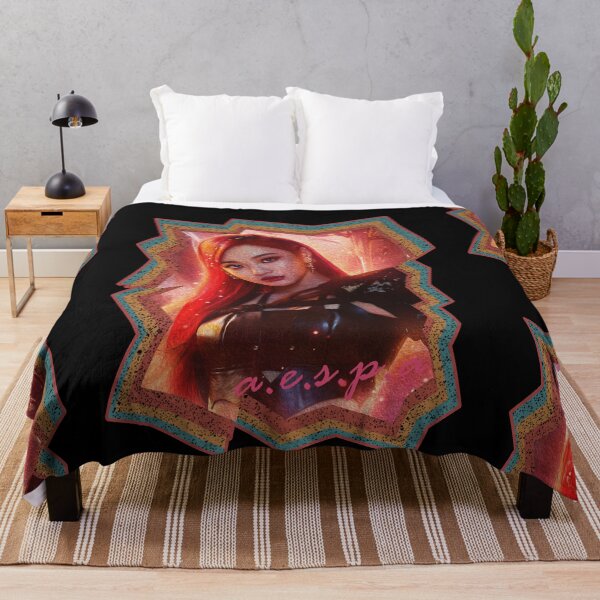 Item preview, Ning Yizhuo aespa Ningning Korean Kpop Retro Color Oil Paint Design designed and sold by Piosenka Art.