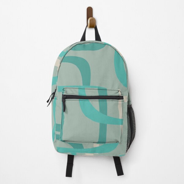Item preview, Fine Loops Mid-Century Modern Minimalist Vintage Celadon Blue, Teal, and Buff designed and sold by kierkegaard.