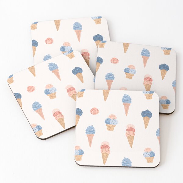 Item preview, Cute ice cream in pastel colour pallet designed and sold by Alenka Karabanova.