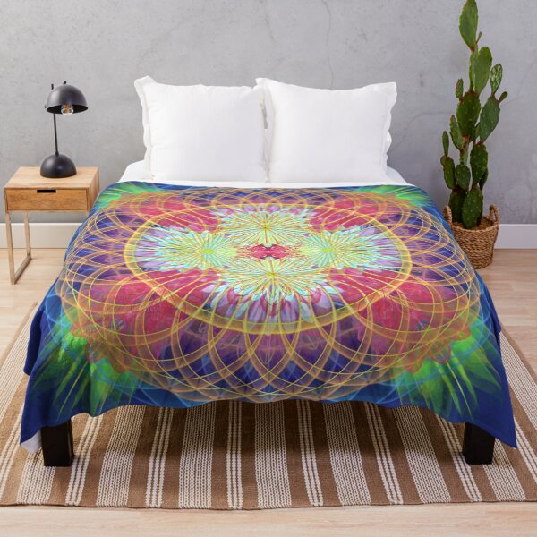 Artikelvorschau, Regenbogen geometrische Blumen Torus entworfen und verkauft von BelAnnGrey.