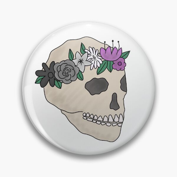 Item preview, Asexual pride skull designed and sold by random-mica-art.