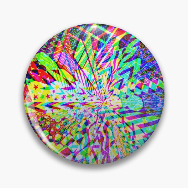 Item preview, Explosion of Colors - RGB Distortion Pattern designed and sold by Liz Bohon.