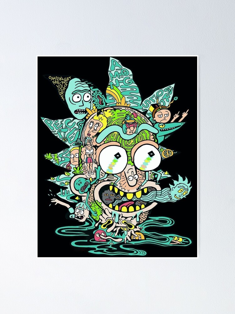 Check out my friend's trippy Rick and Morty art! : woahdude