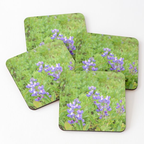 Item preview, Purple lupine wildflowers on a green backdrop designed and sold by birdsofthePNW.