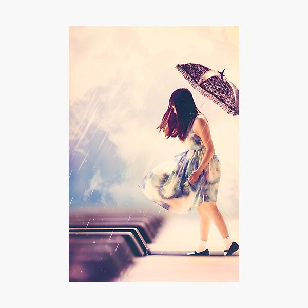 The Rain Murmurs Music Photographic Print