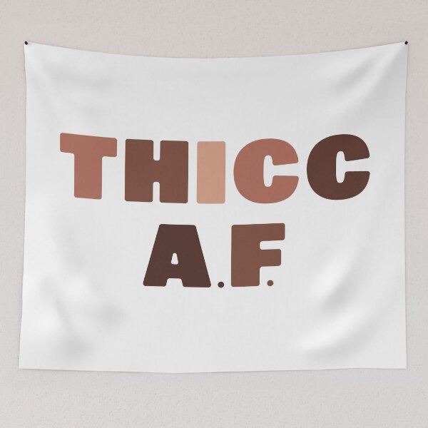 Item preview, Thicc A.F. Black Is Beautiful designed and sold by ClickForMore.